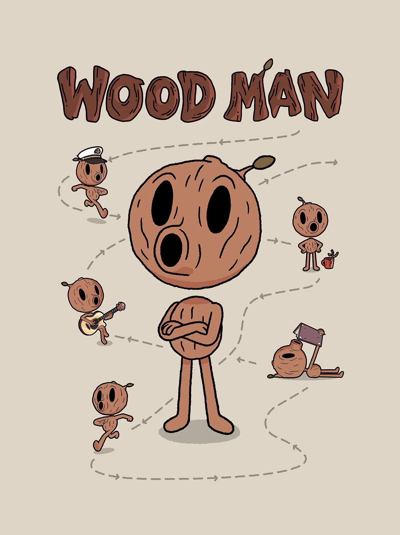 Hilda: T-Shirt: Wood Man 3 Hilda: T-Shirt: Wood Man