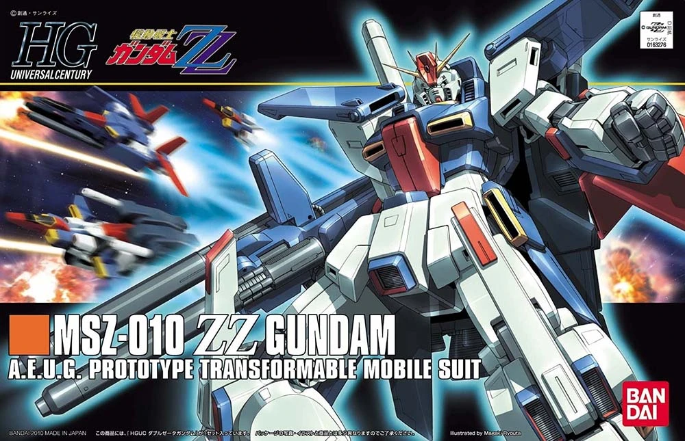 Gundam: 1/144 Scale HGUC Model Kit: MSZ-010 ZZ Gundam 4 Gundam: 1/144 Scale HGUC Model Kit: MSZ-010 ZZ Gundam - Image 2