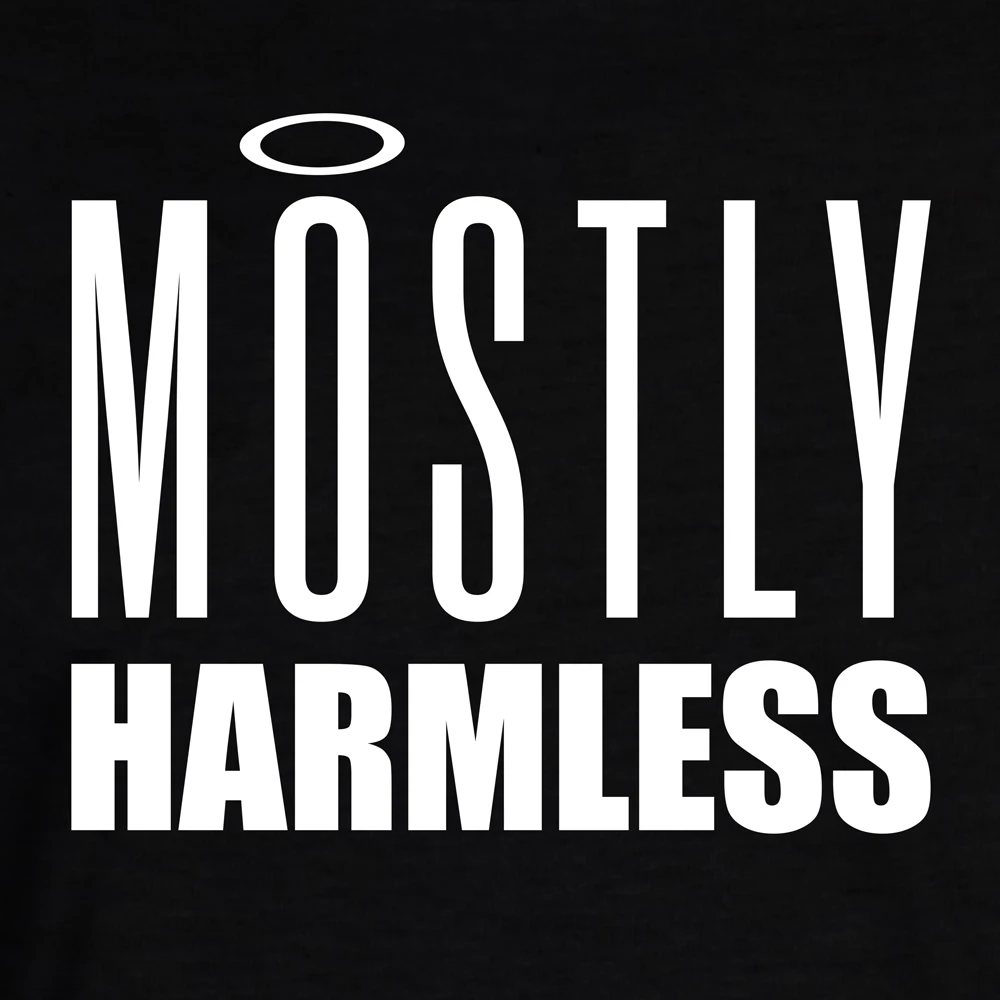 Forbidden Planet Originals: T-Shirt: Mostly Harmless (Black) 4 Forbidden Planet Originals: T-Shirt: Mostly Harmless (Black) - Image 2