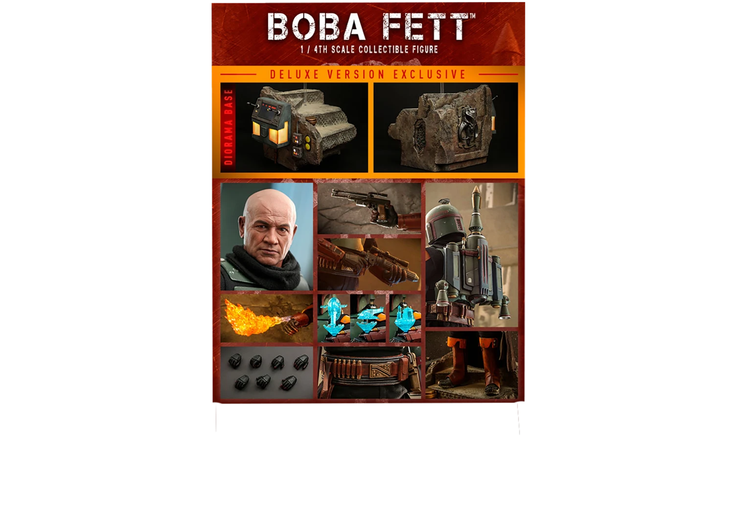 Star Wars: The Book Of Boba Fett: Hot Toys 1:4 Scale Deluxe Action Figure: Boba Fett 5 Star Wars: The Book Of Boba Fett: Hot Toys 1:4 Scale Deluxe Action Figure: Boba Fett - Image 3