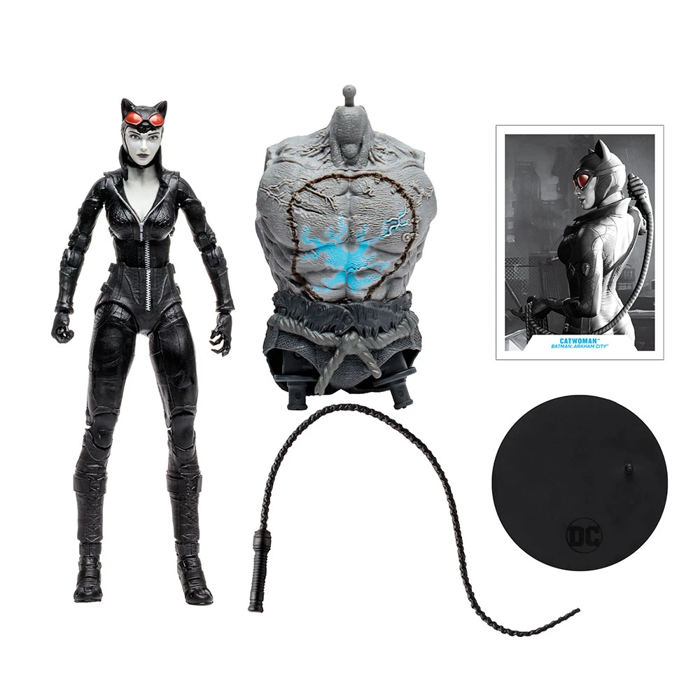 Batman: Arkham City: DC Multiverse Gold Label Action Figure: Catwoman (B&W Variant Build-A) 6 Batman: Arkham City: DC Multiverse Gold Label Action Figure: Catwoman (B&W Variant Build-A) - Image 4