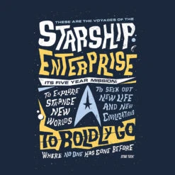 Star Trek: The Original Series: T-Shirt: These Are The Voyages -Fashion Select Toys Store 2c565c1d02d5a7c442d3976f232bcee58392