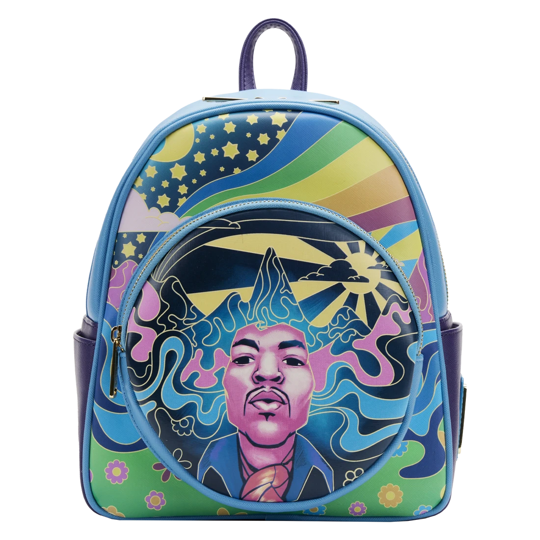 Jimi Hendrix: Loungefly Zip Mini Backpack: Psychedelic Landscape 6 Jimi Hendrix: Loungefly Zip Mini Backpack: Psychedelic Landscape - Image 4