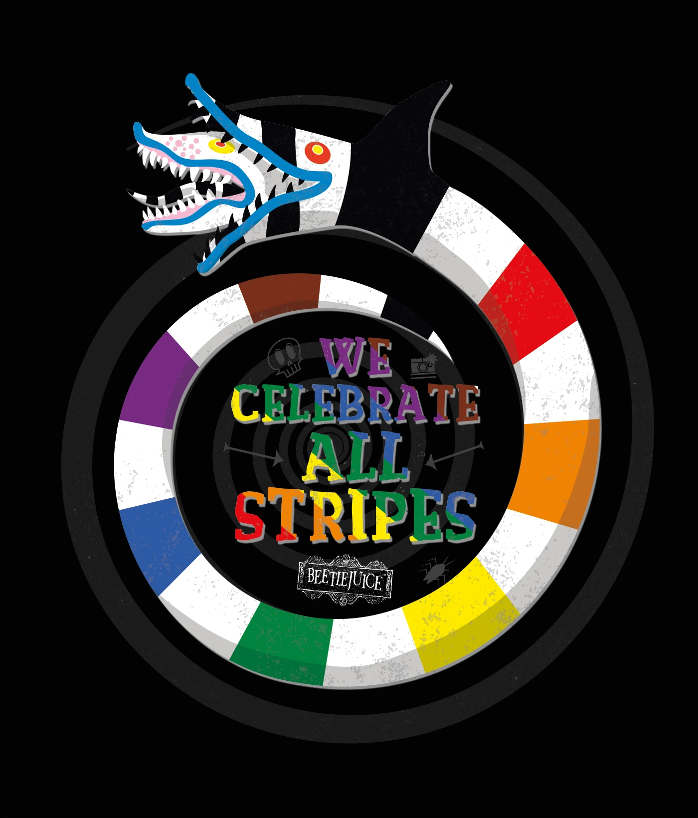 Beetlejuice: Sweatshirt: We Celebrate All Stripes 3 Beetlejuice: Sweatshirt: We Celebrate All Stripes