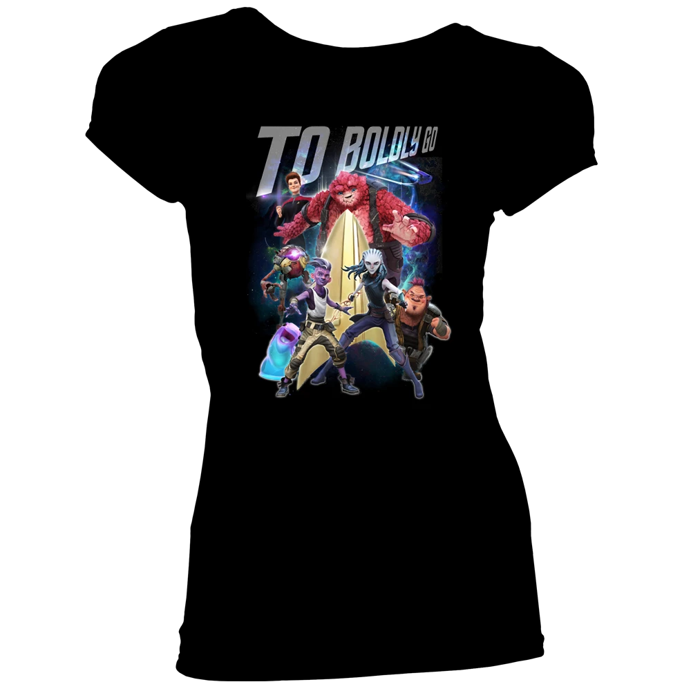Star Trek: Prodigy: Women's Fit T-Shirt: Crew & Badge 3 Star Trek: Prodigy: Women's Fit T-Shirt: Crew & Badge
