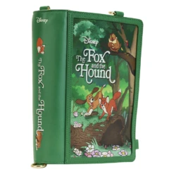 Disney: Loungefly Convertible Cross Body Bag: Classic Books: The Fox & The Hound -Fashion Select Toys Store 44928ca1e1d22bf4e61cd4aae08af1a0c59b