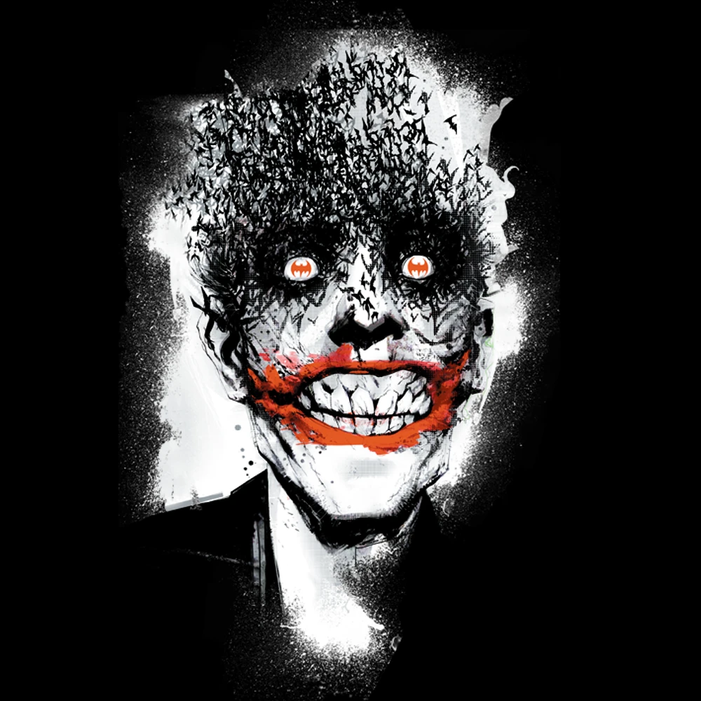 Batman: Women's Fit T-Shirt: Joker Bats By Jock 3 Batman: Women's Fit T-Shirt: Joker Bats By Jock