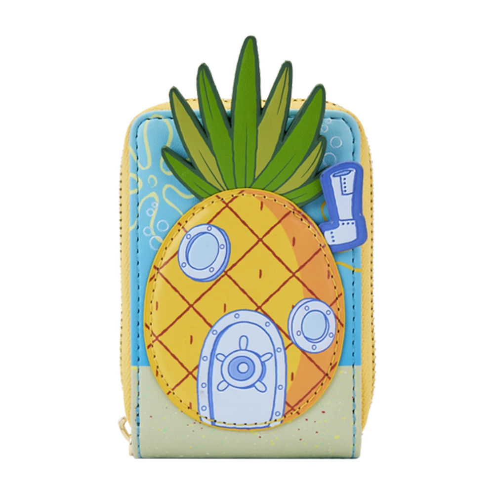 Spongebob Squarepants: Loungefly Accordion Wallet: Pineapple House 3 Spongebob Squarepants: Loungefly Accordion Wallet: Pineapple House