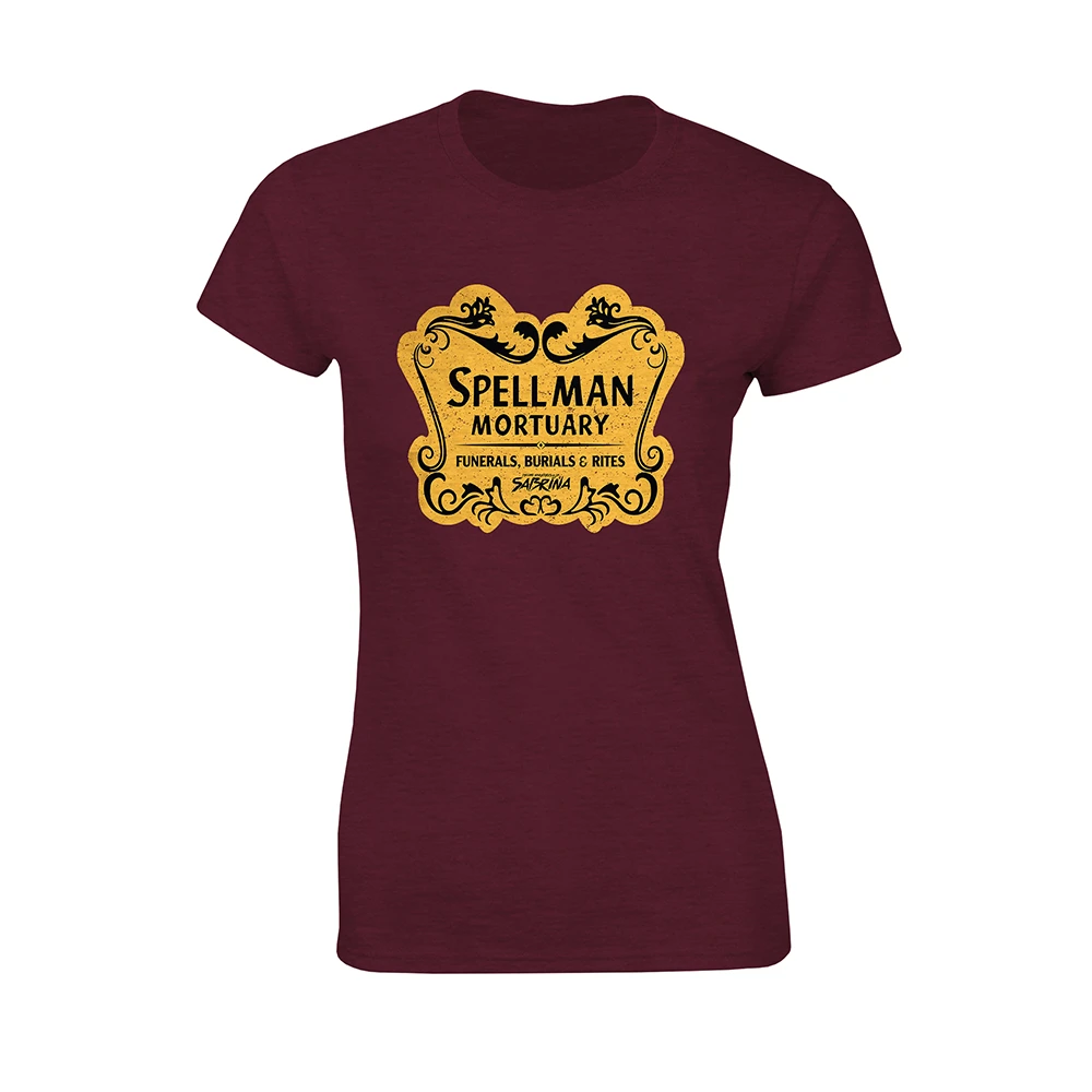 The Chilling Adventures Of Sabrina: Women's Fit T-Shirt: Spellman Mortuary (Brown) 3 The Chilling Adventures Of Sabrina: Women's Fit T-Shirt: Spellman Mortuary (Brown)