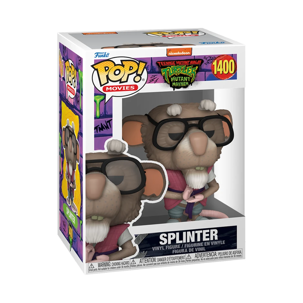 Teenage Mutant Ninja Turtles: Mutant Mayhem: Pop! Vinyl Figure: Splinter 4 Teenage Mutant Ninja Turtles: Mutant Mayhem: Pop! Vinyl Figure: Splinter - Image 2