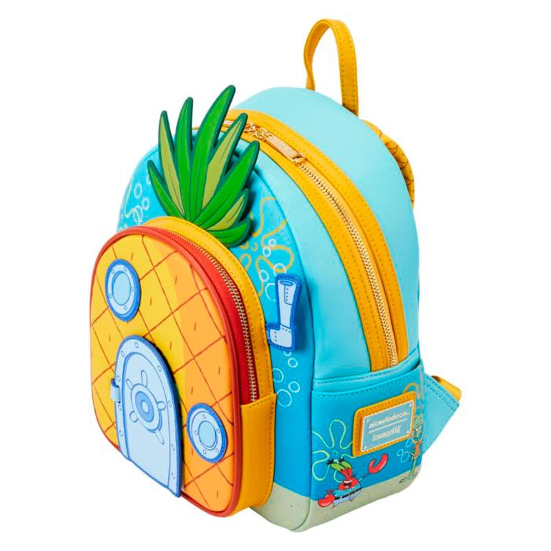 Spongebob Squarepants: Loungefly Mini Backpack: Pineapple House 3 Spongebob Squarepants: Loungefly Mini Backpack: Pineapple House
