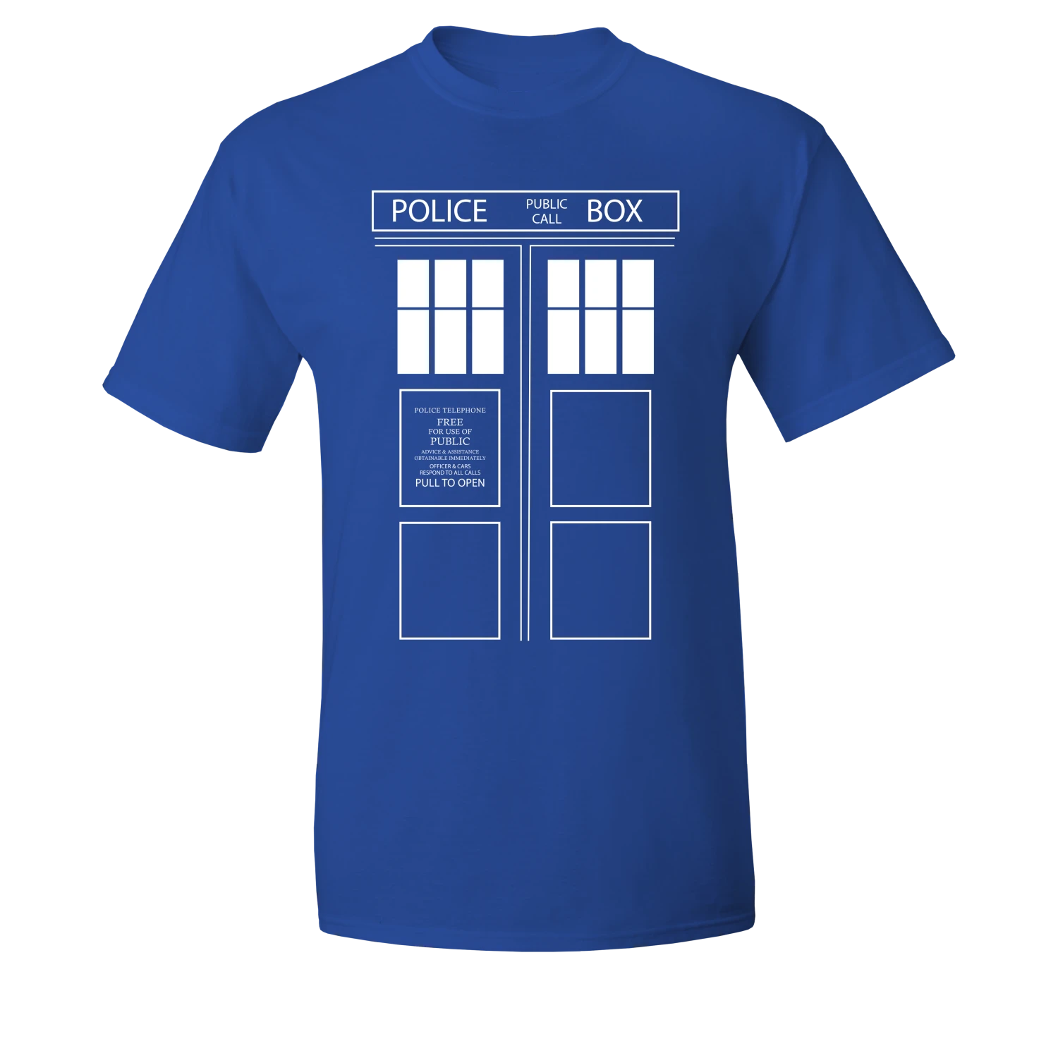 Doctor Who: T-Shirt: TARDIS Doors 3 Doctor Who: T-Shirt: TARDIS Doors