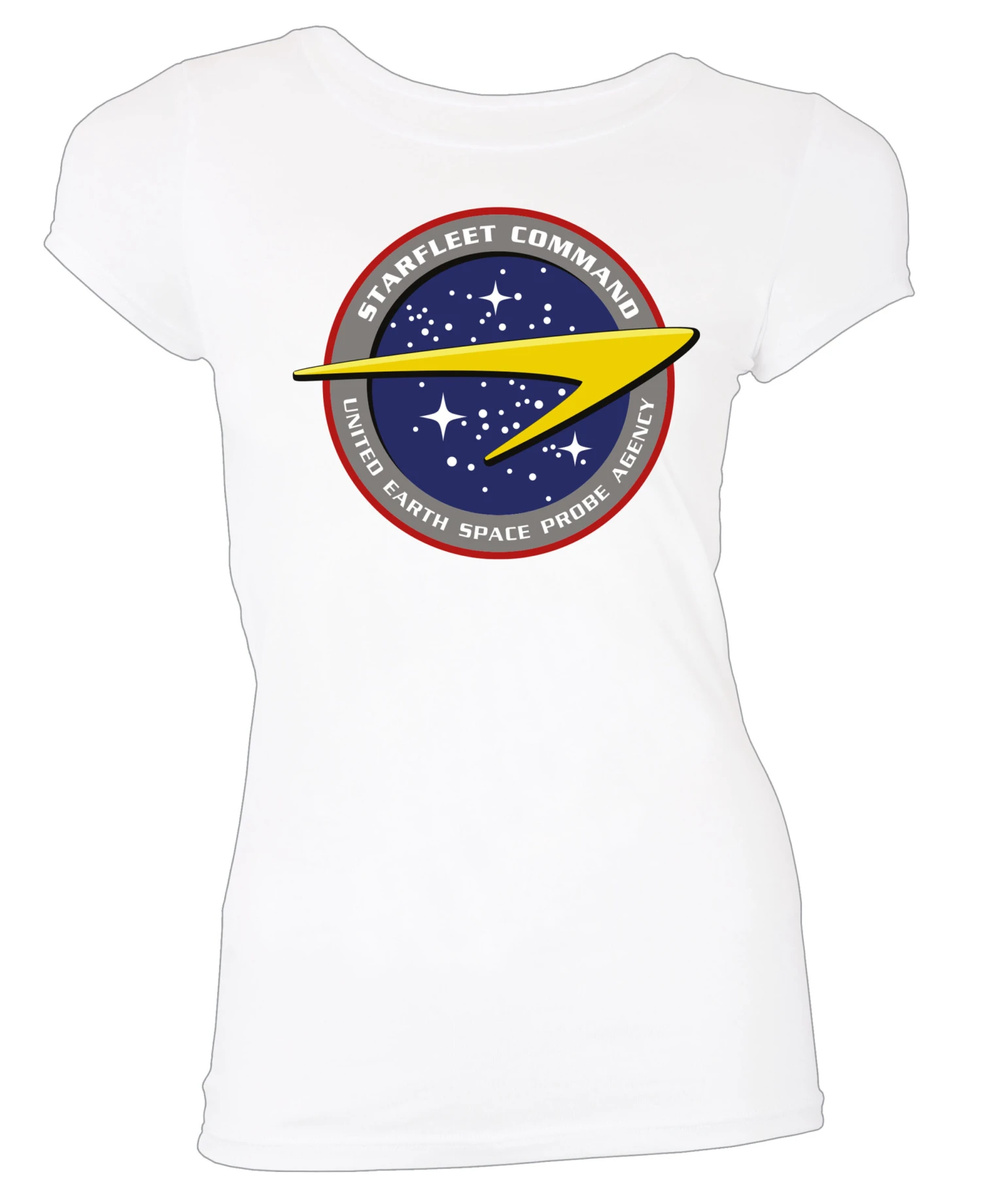 Star Trek: Enterprise: Women's Fit T-Shirt: Starfleet Command (White) 3 Star Trek: Enterprise: Women's Fit T-Shirt: Starfleet Command (White)