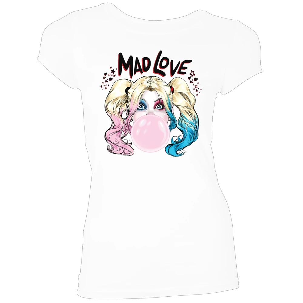 Batman: Women's Fit T-Shirt: Harley Quinn Mad Love 3 Batman: Women's Fit T-Shirt: Harley Quinn Mad Love