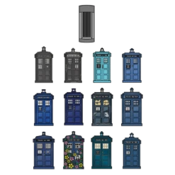 Doctor Who: Diamond Collection: Enamel Pin Badge Set: The TARDIS X13 (Special Edition) 13 Doctor Who: Diamond Collection: Enamel Pin Badge Set: The TARDIS X13 (Special Edition) -Fashion Select Toys Store 6e383f86a764d138abc73590fc334c754805