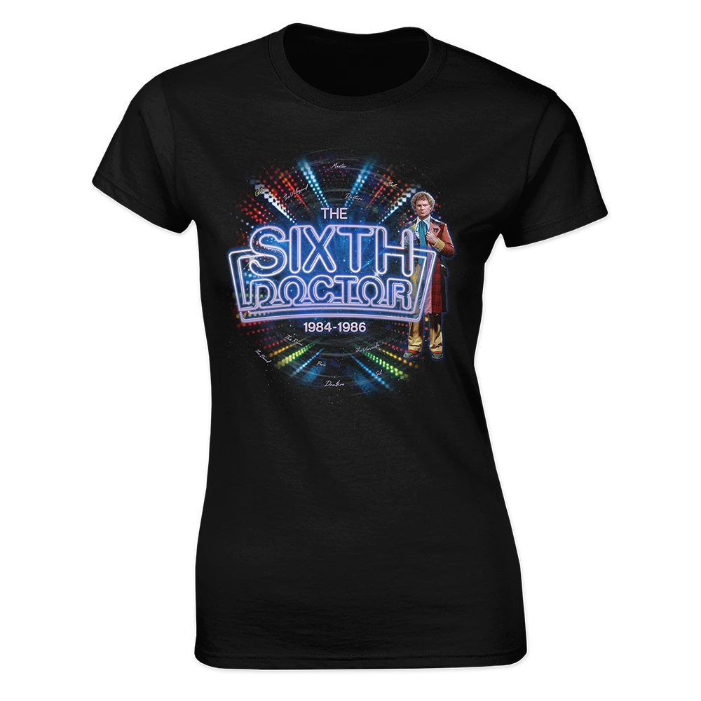 Doctor Who: The 60th Anniversary Diamond Collection: Women's Fit T-Shirt: Sixth Doctor 3 Doctor Who: The 60th Anniversary Diamond Collection: Women's Fit T-Shirt: Sixth Doctor