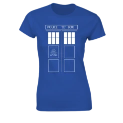 Doctor Who: Women's Fit T-Shirt: TARDIS Doors