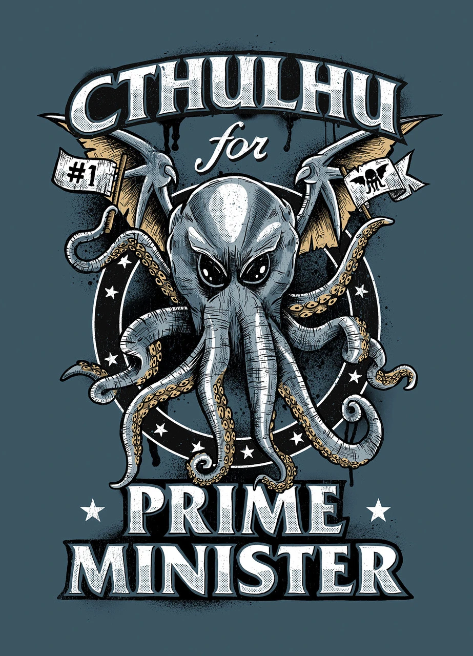 Forbidden Planet Originals: Women's Fit T-Shirt: Cthulhu For Prime Minister 4 Forbidden Planet Originals: Women's Fit T-Shirt: Cthulhu For Prime Minister - Image 2