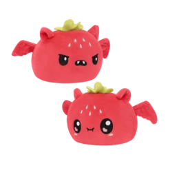 Reversible Plushies: Kawaii & Angry: Bat (Strawberry)