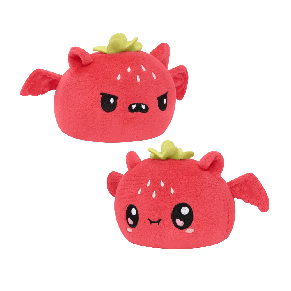 Reversible Plushies: Kawaii & Angry: Bat (Strawberry) 3 Reversible Plushies: Kawaii & Angry: Bat (Strawberry)