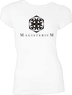 His Dark Materials: Women's Fit T-Shirt: Magisterium Logo (White)