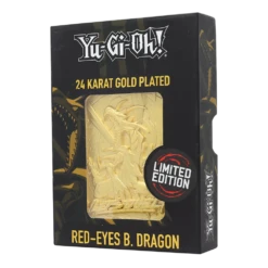 Yu-Gi-Oh!: Limited Edition 24k Gold Plated Collectible Metal Card: Red Eyes Blue Dragon