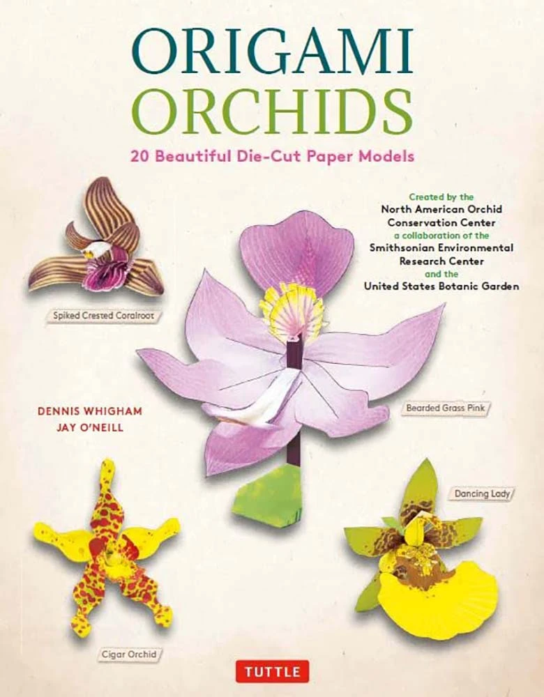 Origami Orchids Kit: 20 Beautiful Die-Cut Paper Models 3 Origami Orchids Kit: 20 Beautiful Die-Cut Paper Models