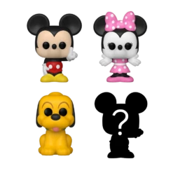 Disney: Bitty Pop! Vinyl Figure 4-Pack: Mickey Mouse, Minnie Mouse, Pluto & Mystery Figure