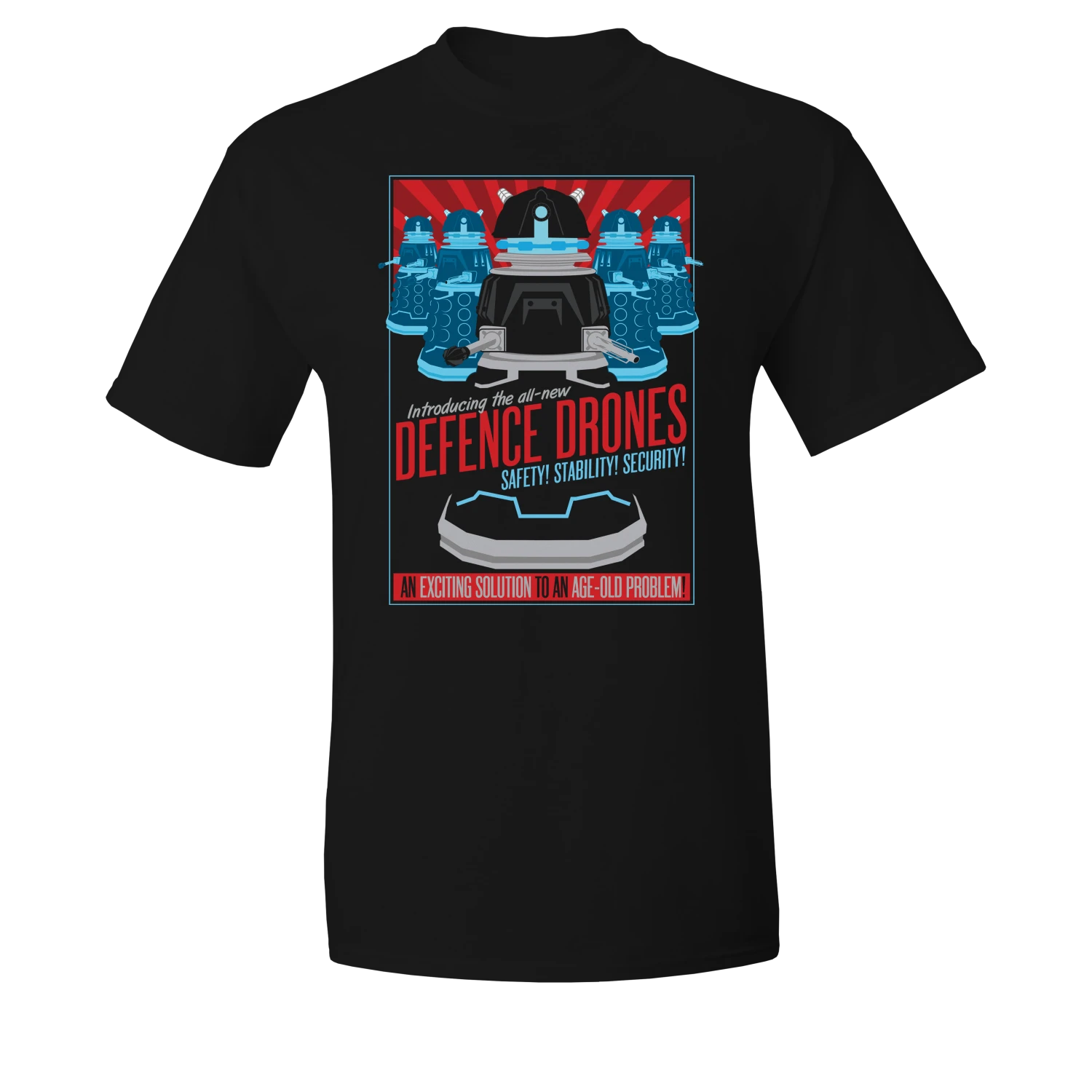 Doctor Who: T-Shirt: Dalek Defence Drone 3 Doctor Who: T-Shirt: Dalek Defence Drone