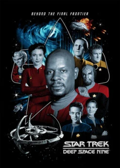 Star Trek: Deep Space Nine: T-Shirt: The Crew & Badge