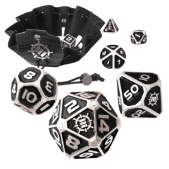 Metal RPG Dice Set: Collector's Edition: Black