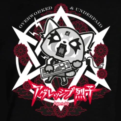 Aggretsuko: T-Shirt: Heavy Metal Japan