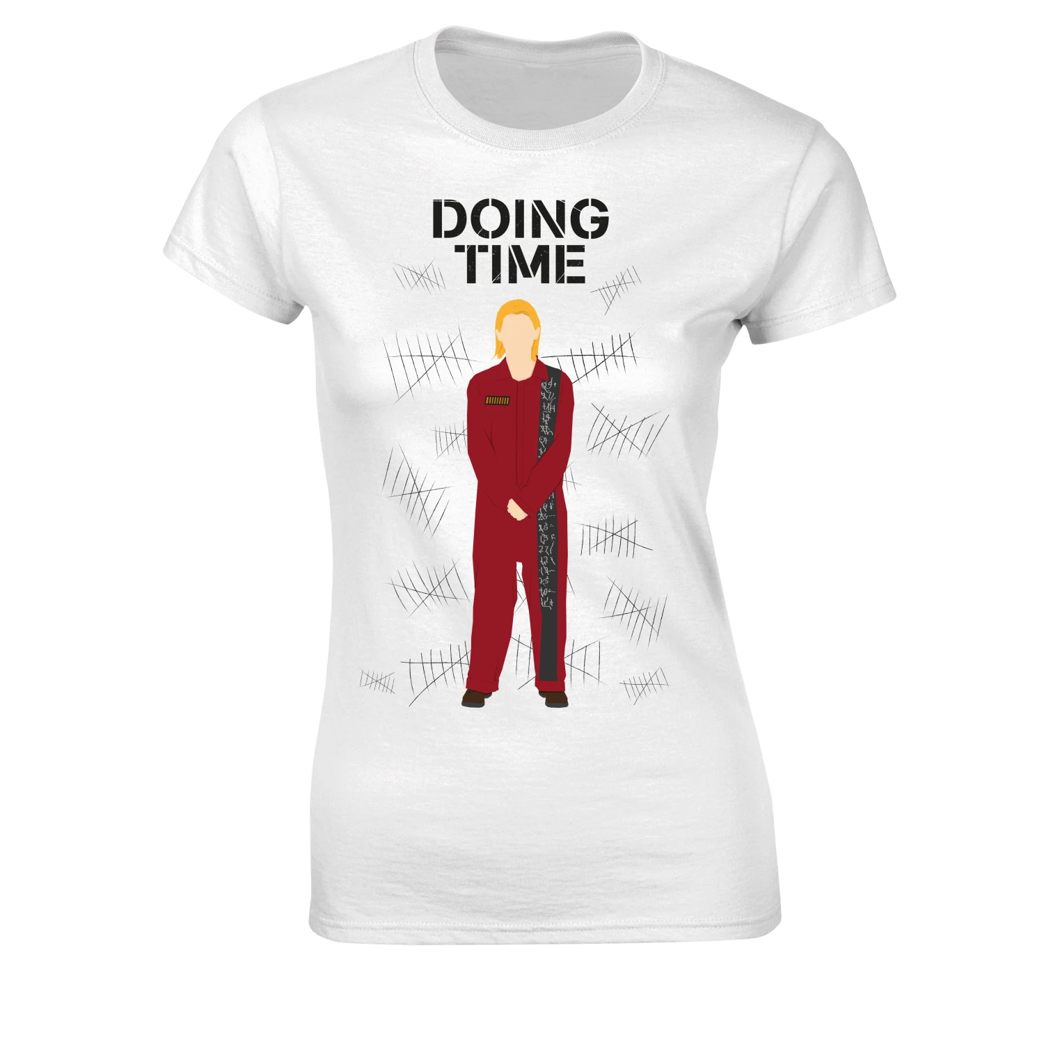 Doctor Who: Women's Fit T-Shirt: Doing Time (White) 3 Doctor Who: Women's Fit T-Shirt: Doing Time (White)