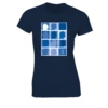 Doctor Who: Women's Fit T-Shirt: 2013 Doctors Silhouette Grid (Blue)