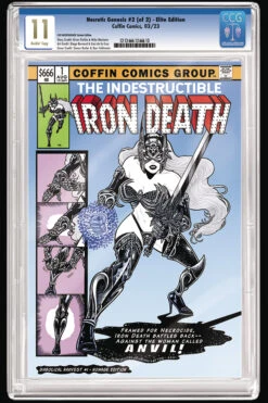 Lady Death: Necrotic Genesis #2 (Cover F Iron Death Slabbed)