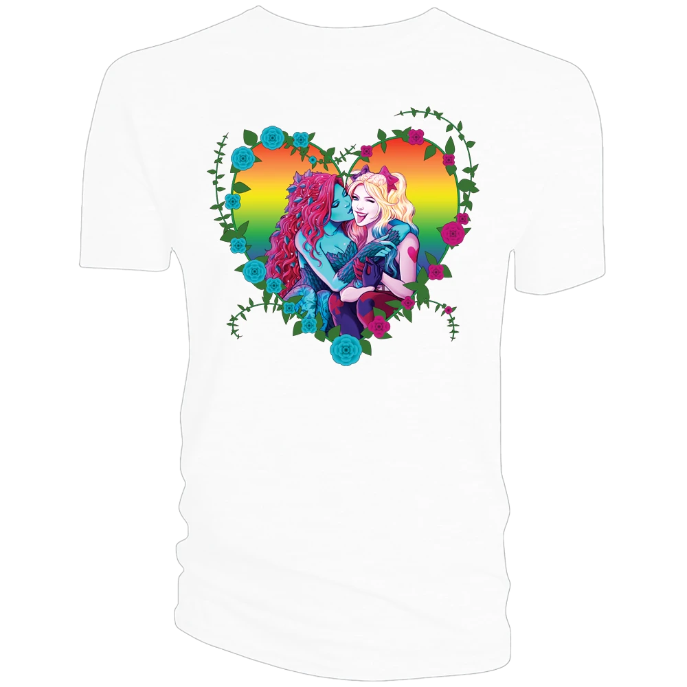 Batman: T-Shirt: Harley & Ivy Pride By Jen Bartel (White) 3 Batman: T-Shirt: Harley & Ivy Pride By Jen Bartel (White)