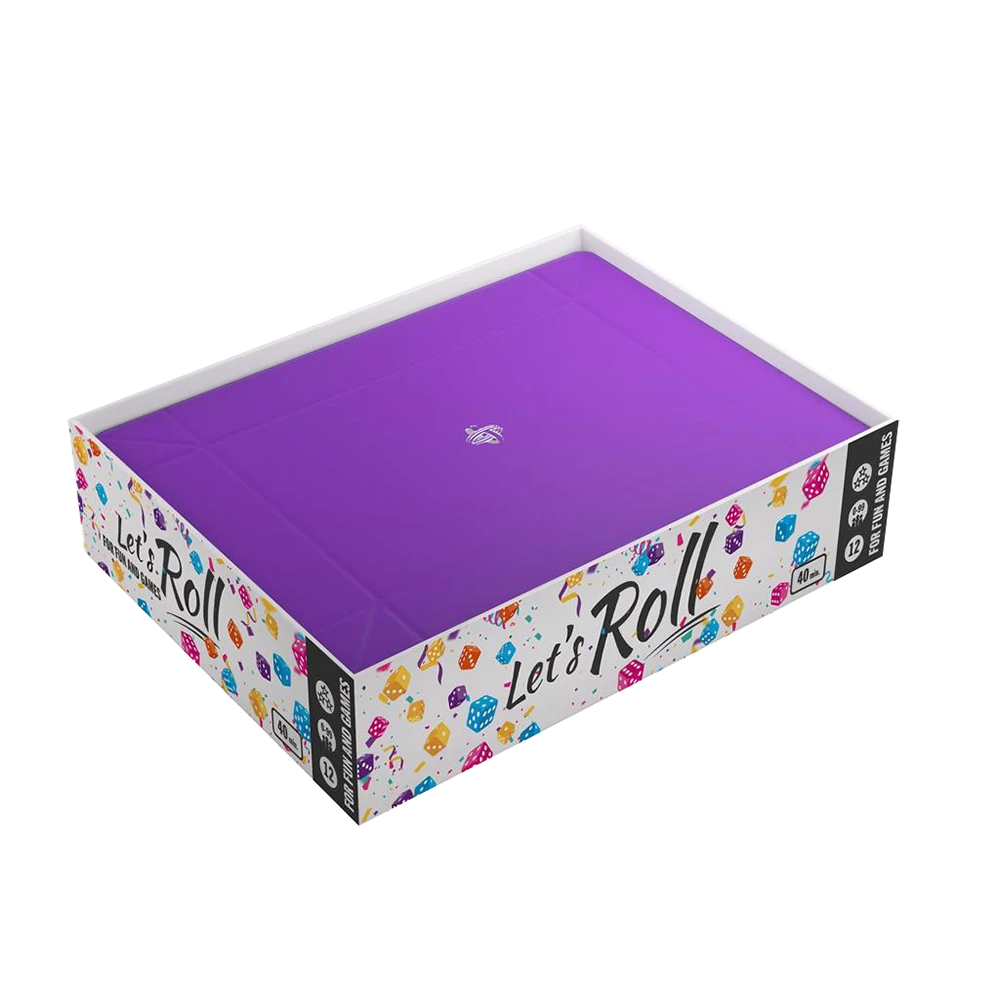 Gamegenic: Magnetic Dice Tray: Rectangular: Black/Purple 3 Gamegenic: Magnetic Dice Tray: Rectangular: Black/Purple