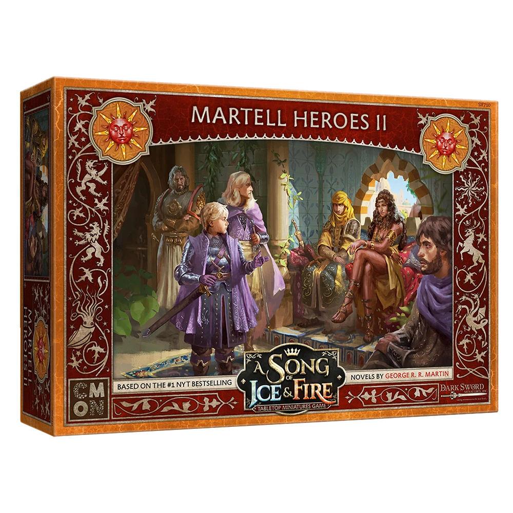A Song Of Ice & Fire: Tabletop Miniatures Game: Martell Heroes 2 3 A Song Of Ice & Fire: Tabletop Miniatures Game: Martell Heroes 2