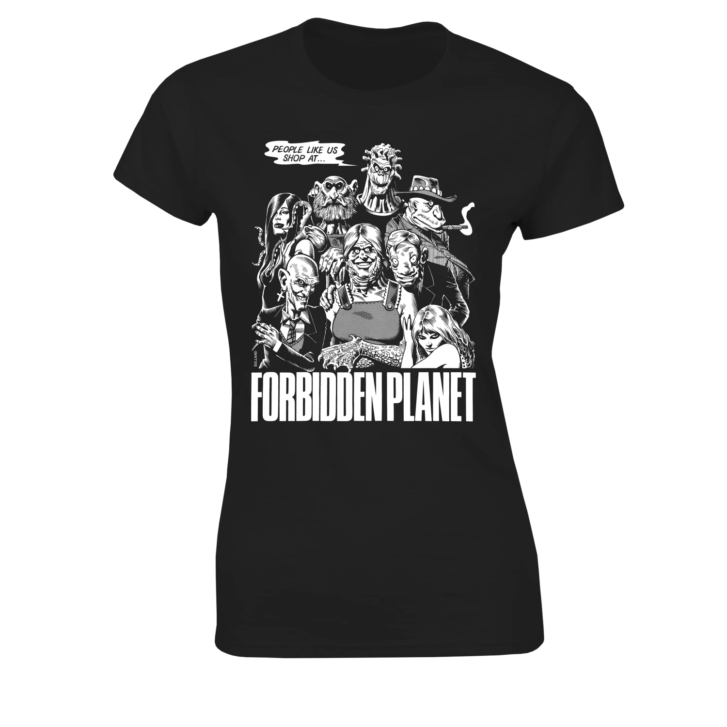 Forbidden Planet: Women's Fit T-Shirt: People Like Us By Brian Bolland 3 Forbidden Planet: Women's Fit T-Shirt: People Like Us By Brian Bolland