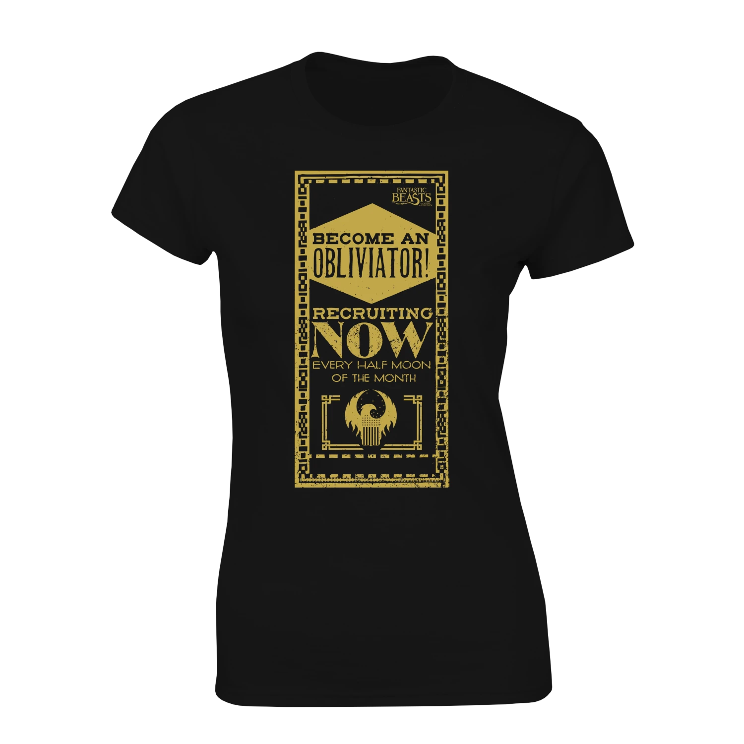 Fantastic Beasts: Women's Fit T-Shirt: Become An Obliviator 3 Fantastic Beasts: Women's Fit T-Shirt: Become An Obliviator