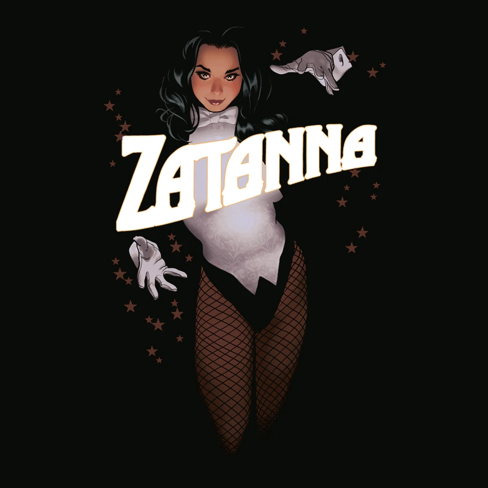 Justice League: T-Shirt: Zatanna By Adam Hughes 4 Justice League: T-Shirt: Zatanna By Adam Hughes - Image 2