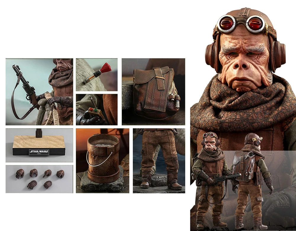 Star Wars: The Mandalorian: Hot Toys Action Figure: Kuiil 4 Star Wars: The Mandalorian: Hot Toys Action Figure: Kuiil - Image 2