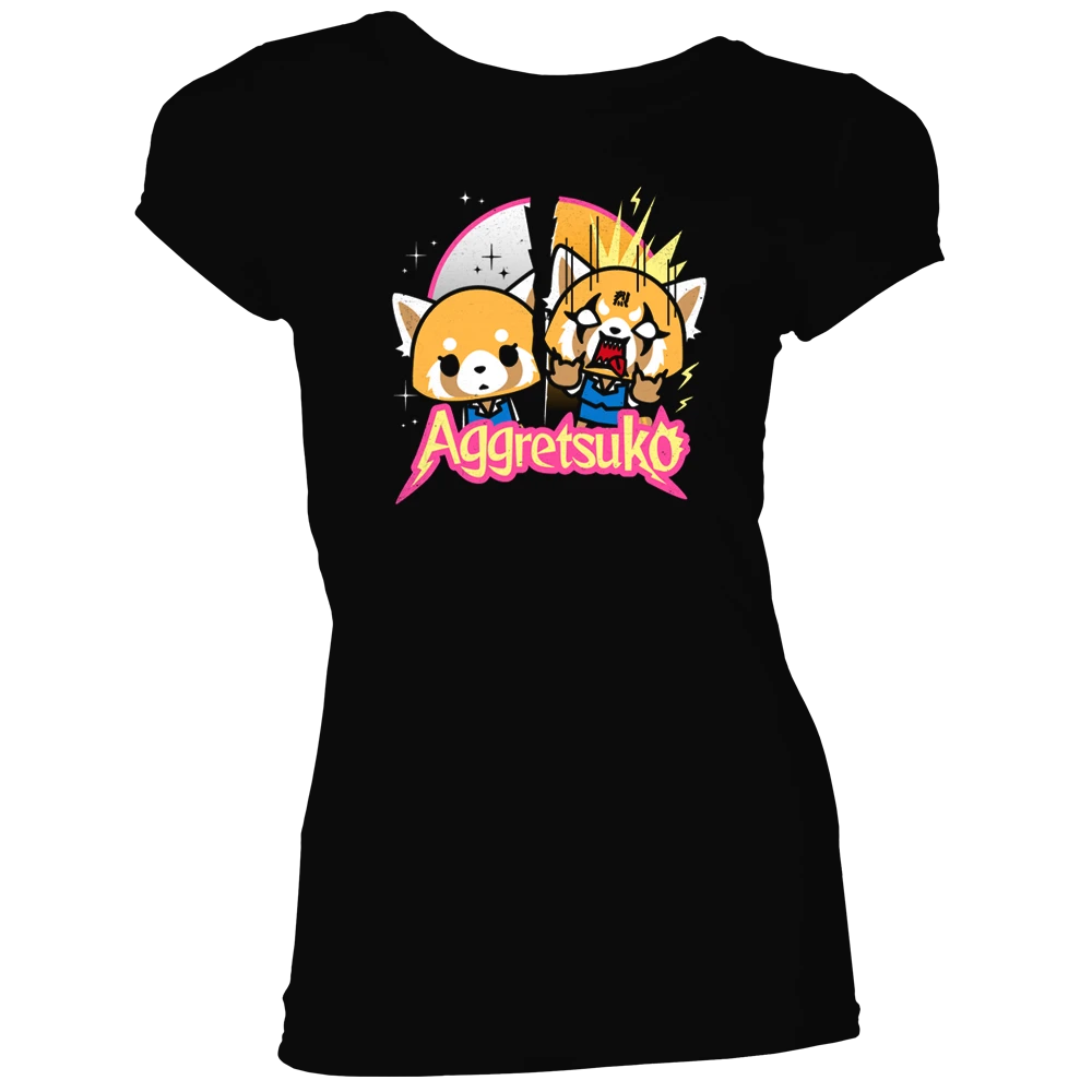 Aggretsuko: Women's Fit T-Shirt: Rock On! 4 Aggretsuko: Women's Fit T-Shirt: Rock On! - Image 2