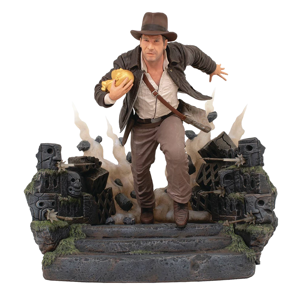 Indiana Jones: Raiders Of The Lost Ark: Deluxe Gallery PVC Statue: Indiana Jones (Escape With The Idol) 3 Indiana Jones: Raiders Of The Lost Ark: Deluxe Gallery PVC Statue: Indiana Jones (Escape With The Idol)