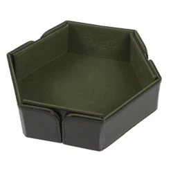 Gamegenic: Magnetic Foldable Dice Tray: Hexagonal: Black/Green
