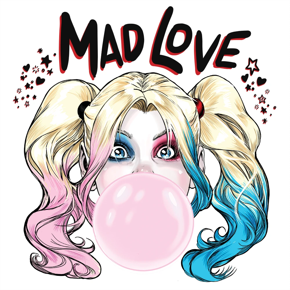 Batman: Women's Fit T-Shirt: Harley Quinn Mad Love 4 Batman: Women's Fit T-Shirt: Harley Quinn Mad Love - Image 2