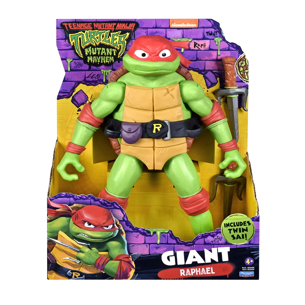 Teenage Mutant Ninja Turtles: Mutant Mayhem Giant Action Figure: Raphael 3 Teenage Mutant Ninja Turtles: Mutant Mayhem Giant Action Figure: Raphael