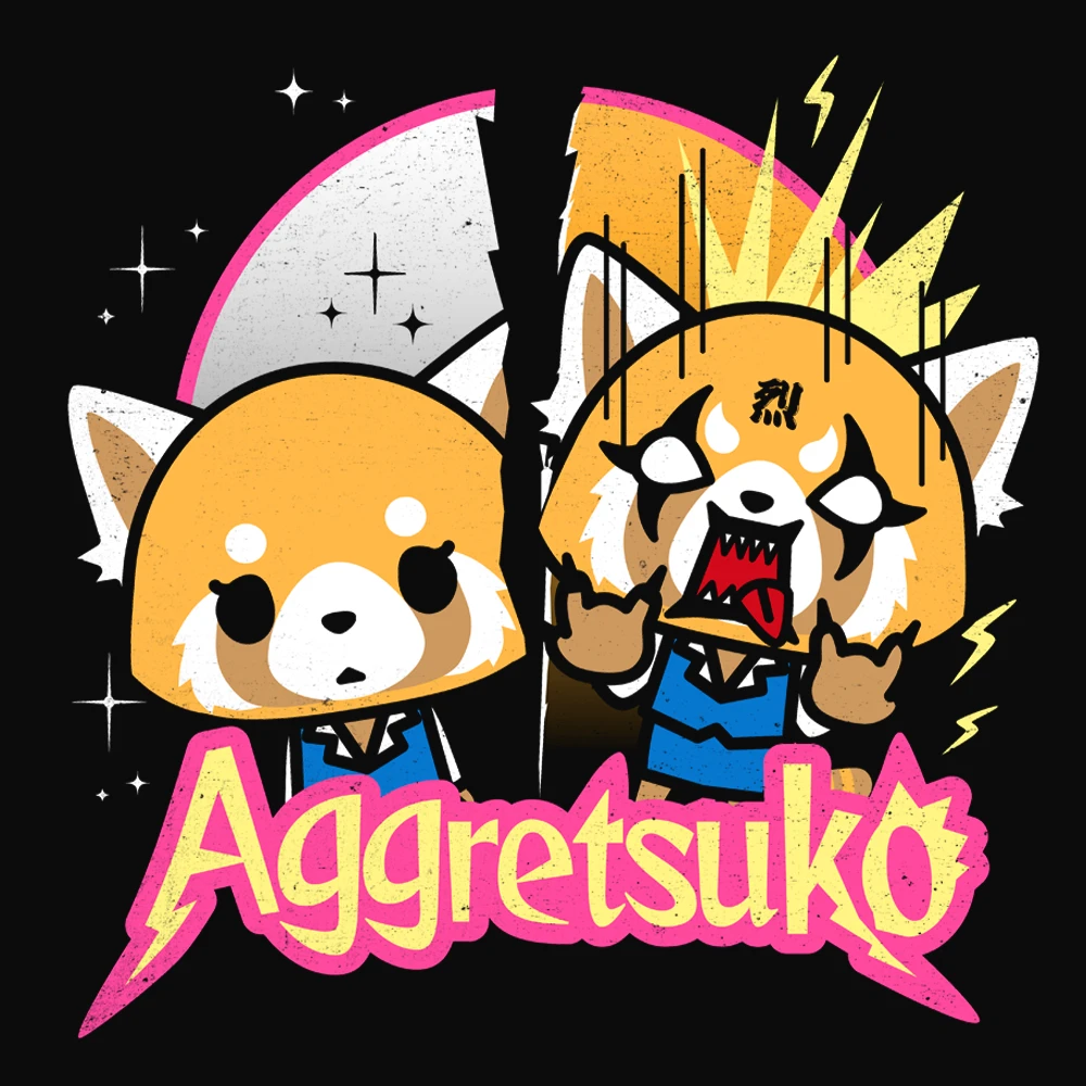 Aggretsuko: Women's Fit T-Shirt: Rock On! 3 Aggretsuko: Women's Fit T-Shirt: Rock On!