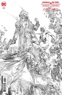Knight Terrors: #2 (Cover F Ivan Reis Black & White Card Stock Variant)