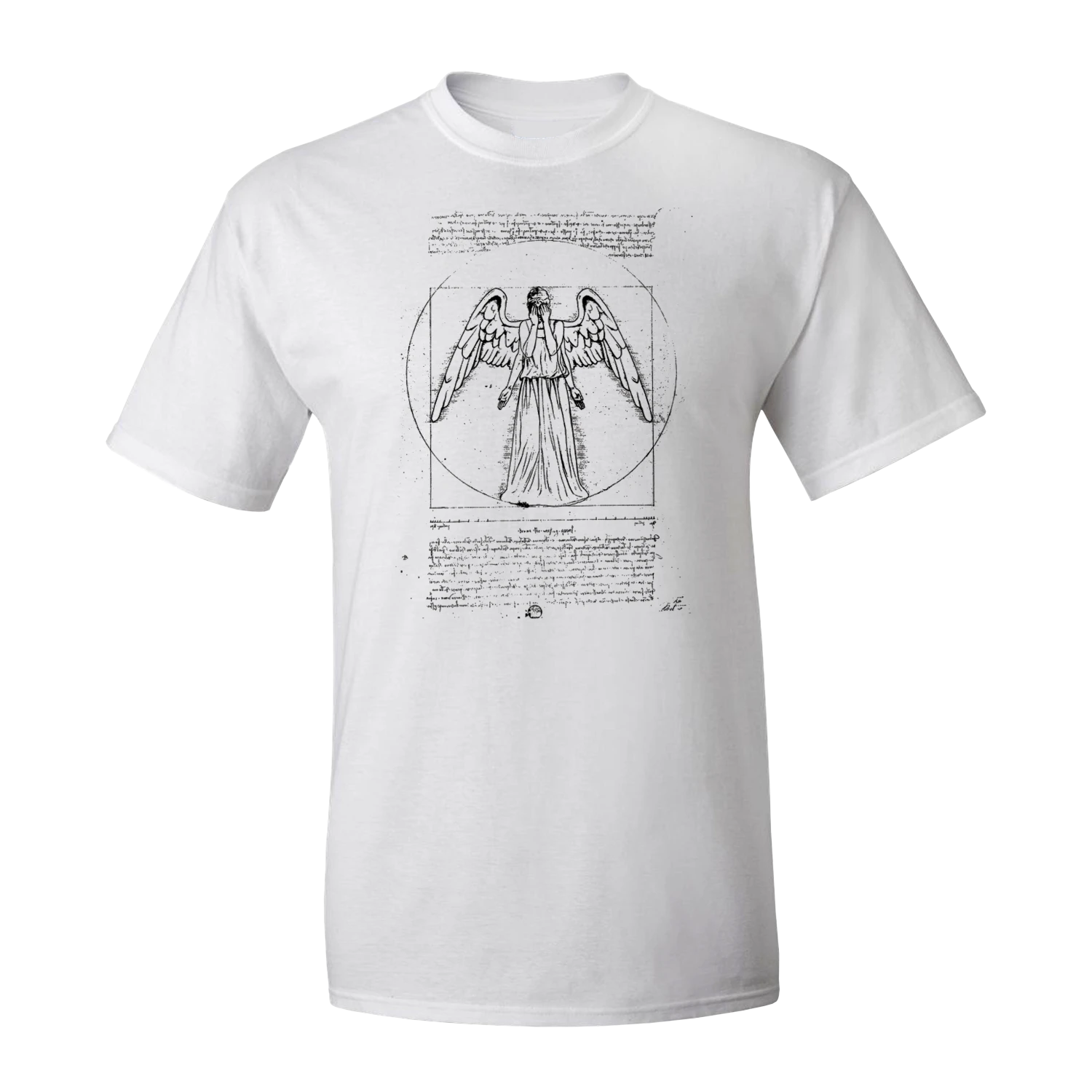 Doctor Who: T-Shirt: Vitruvian Weeping Angel 3 Doctor Who: T-Shirt: Vitruvian Weeping Angel